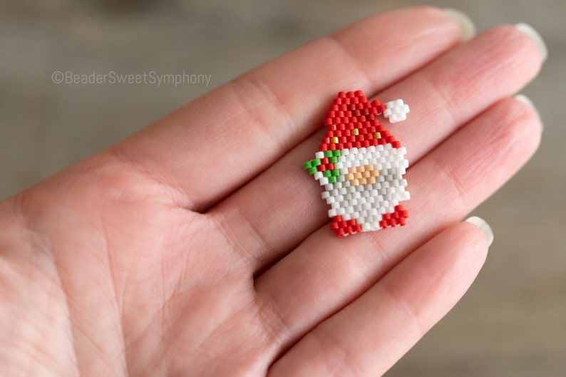 Santa Gnome Christmas Brick Stitch pattern image 4
