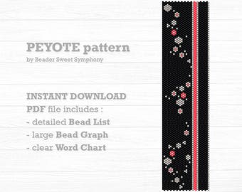 Peyote Bracelet Pattern - Beading pattern - Whirling
