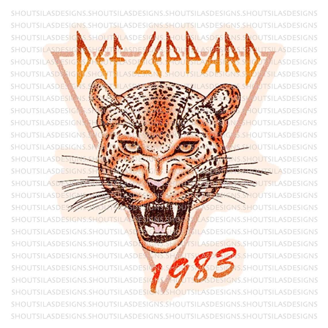 Def Leppard 1983 PNG SVG files Digital Sublimation Print Etsy