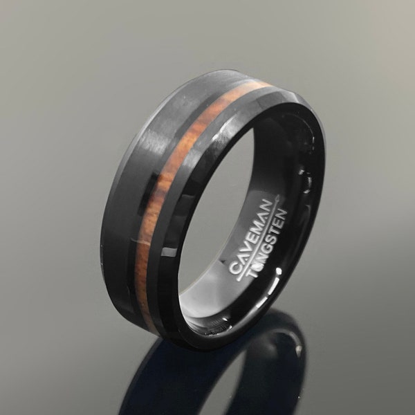 Koa Wood Ring - Etsy