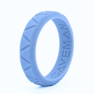 Gray Women&#39;s Silicone Ring! Fitness Rubber Wedding Band