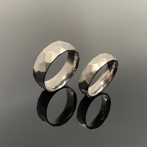 THE FORGE: Titanium Whiskey Barrel Wedding Band Ring image 10