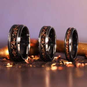 Reclaimed Bullet Shell Wedding Ring: Brass, Copper, Steel & Tungsten ...