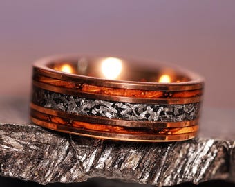 18k Whiskey Meteorite Gold Core