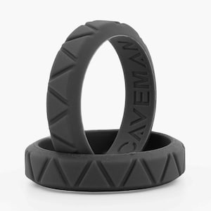 Womens Slate 5mm Silicone wedding band. Women&#39;s Gym Rubber Ring