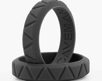 Womens Slate 5mm Silicone Wedding Women's Gym Rubber Ring