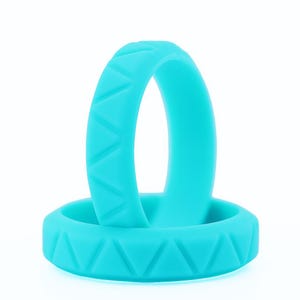5mm Women&#39;s Silicone Wedding band tribal pattern ring