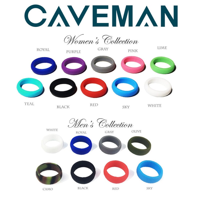 Pick 2 His & Hers Personalized Silicone Rings. Customized Engraved Wedding Bands image 3