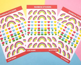 Primary Rainbow Stickers (1 sheet)