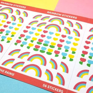Primary Rainbow Stickers 1 sheet image 2
