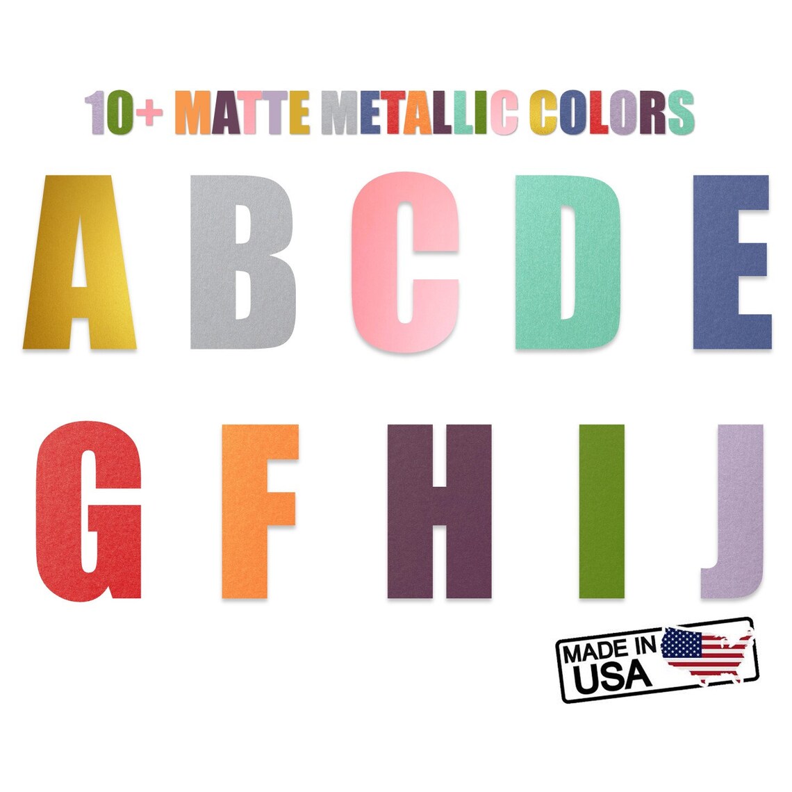 Die Cut Letters Multiple Sizes and Colors Letter Cut Outs Etsy