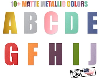 Die Cut Letters Multiple Sizes and Colors - Letter  Cut Outs for banners custom decorations letters paper card stock letters cutouts