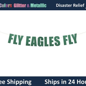 Fliegen Adler Fliegen Banner - Football Party Schild, Superbowl Football Party Dekoration, Football Team Party Dekor
