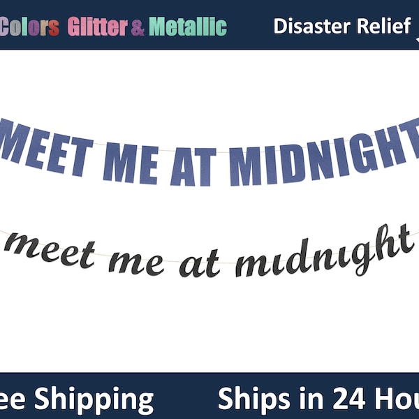 love letter paper design pdf Meet Me At Midnight banner - Midnight Birthday Decoration, Love party Hanging letter sign