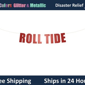 Roll Tide banner - Football party sign, College Football party decorations, Football Team Party decor