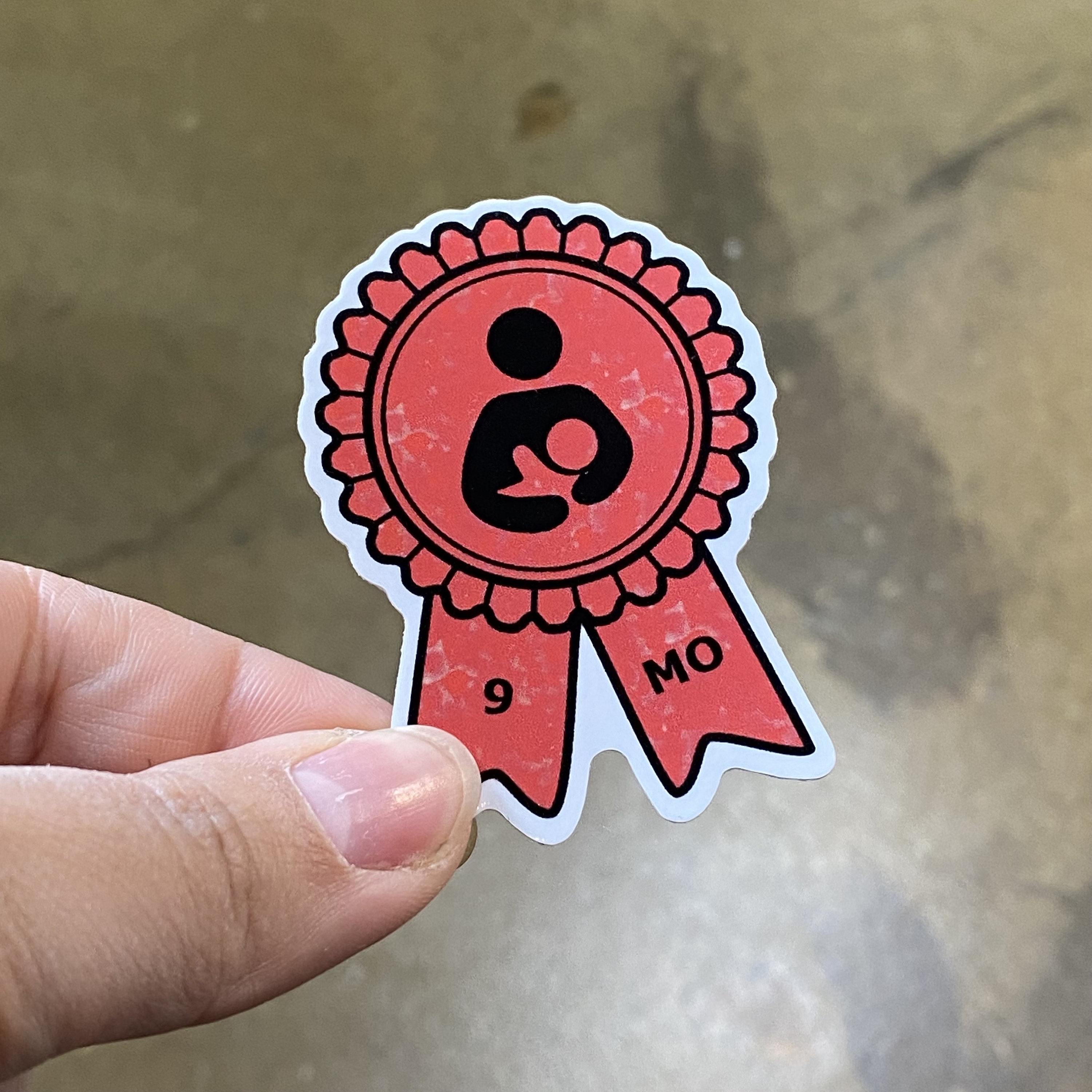 Breastfeeding Milestone Award Sticker - 9 Months - Etsy