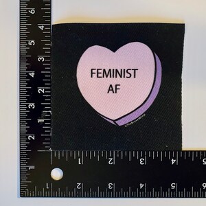 Feminist AF Denim Sew-on Patch image 2