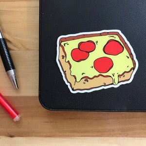 Detroit Pizza Sticker // Square // Sicilian