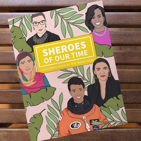 Download Sheroes Of Our Time A Feminist Coloring Book Etsy