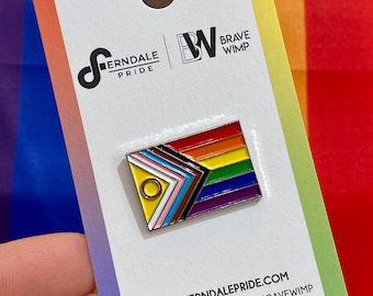 Progress Pride Flag Enamel Pin