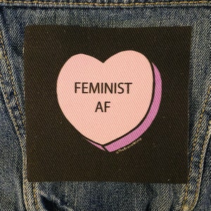Feminist AF Denim Sew-on Patch image 1