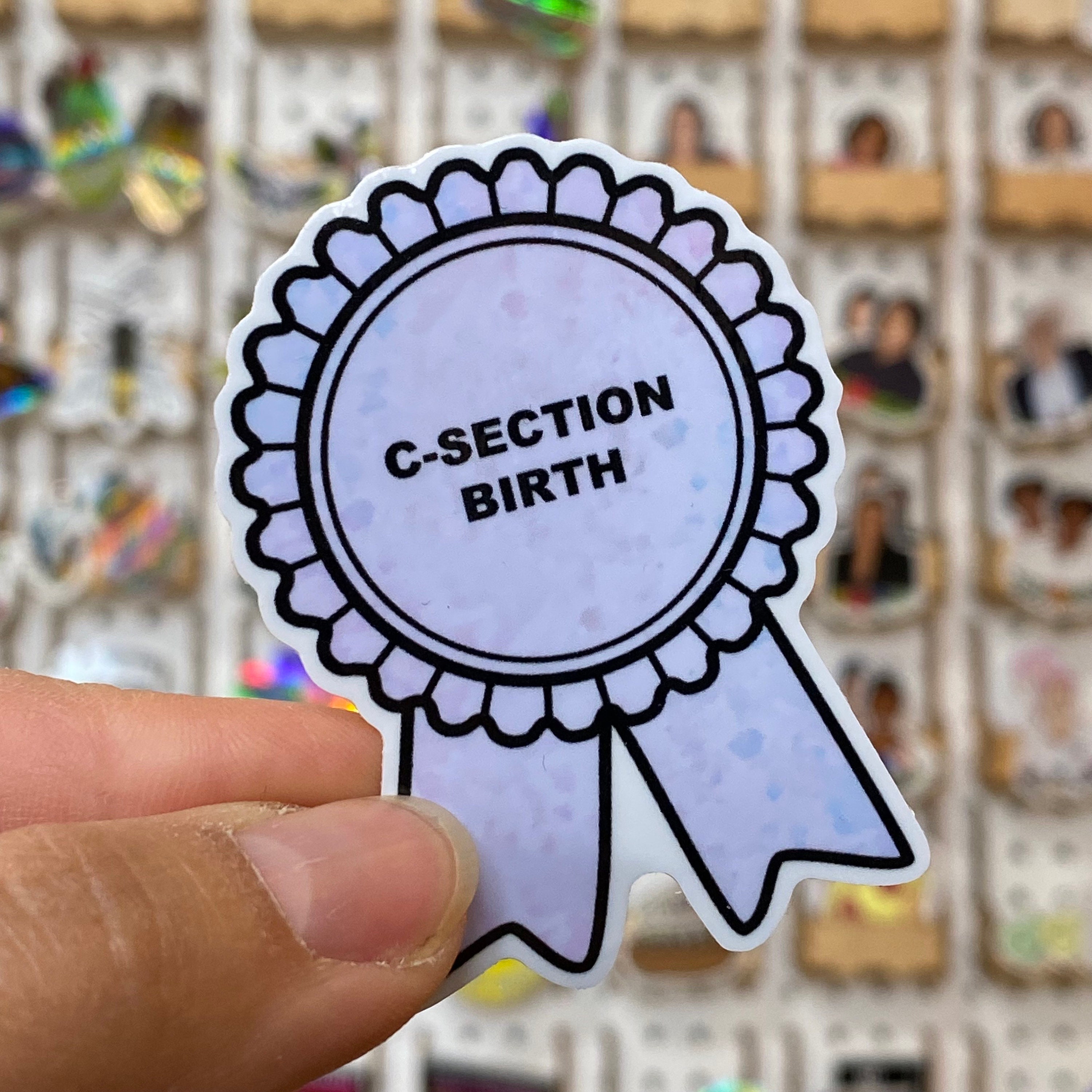 Mse Sticker C-section Birth Award Sticker - Etsy Australia