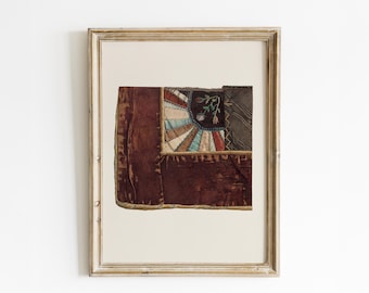 Antique Crazy Quilt Print: Vintage Farmhouse Wall Art (Printable Digital Download)