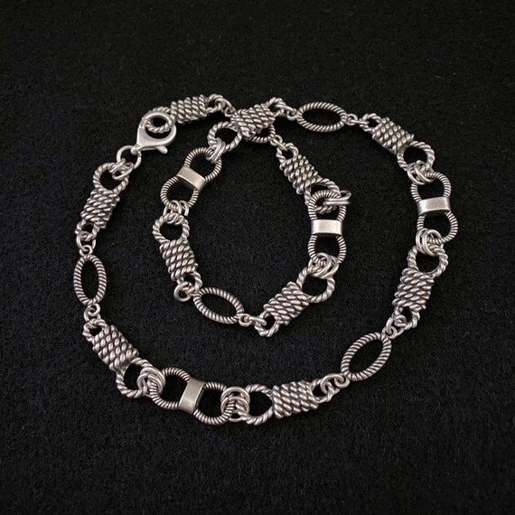 Rocker Jewelry, Emo Necklace, Gothic Punk Jewelry, Knotted Rope