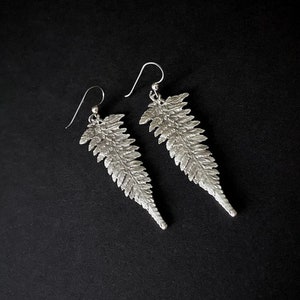 Leaf Earrings, Nature Jewelry, Leaf Jewelry, Festival Jewelry, Boho Earrings, Silver Earrings, Fern Dangles. Boho Jewelry, Gifts for Her