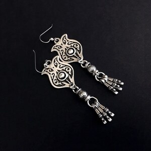Boho Jewelry, Festival Jewelry, Tribal Dangles, Ethnic Earrings, Long Dangles, Hippie Chic, Silver Earrings, Gifts Under 50, Gifts For Her