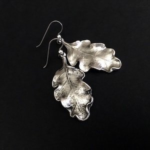 Leaf Earrings, Silver Earrings, Boho Earrings, Tribal Jewelry, Nature Jewelry, Festival, Dangle Earrings, Gifts Under 50, Gifts For Her