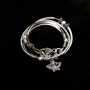 Wrap Bracelets, Leather Bracelets, Silver Chokers, Convertible Bracelet, Boho Jewelry, Friendship Bracelets, Silver Jewelry, Under 50