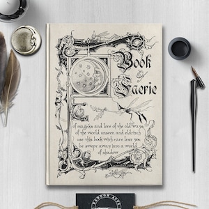 Book Of Faerie Shadow Work Spell Book Manifestation Ritual Dream Journal Magical Spiritual Wiccan Gift Witchcraft Potions Notebook