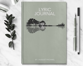 Personalized Lyric Journal Custom Songwriters Notebook Musician Song Diary Lyrical Writer Journal Writing Music Notebook Songwriting Journal