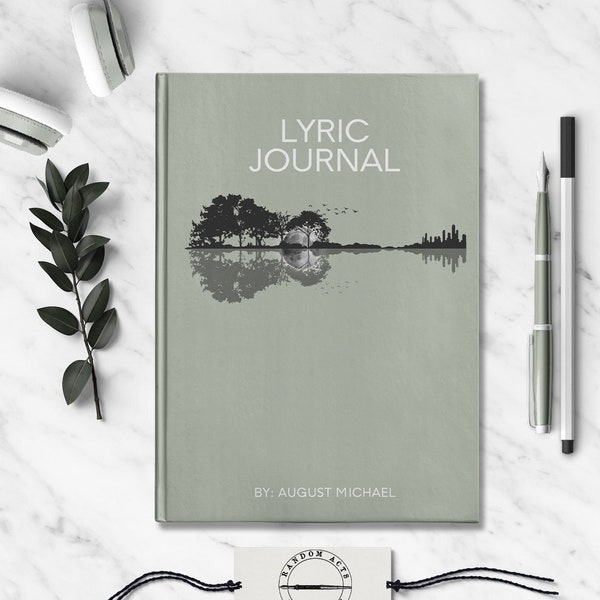 Personalized Lyric Journal - Musician's Songwriting Notebook - Custom Song Diary