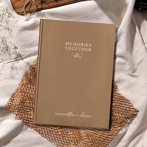 Memories Together - gepersonaliseerd dagboek voor koppels - gepersonaliseerd eerste verjaardag papieren cadeau voor vriend - vriendin - notitieboekje met bucketlist