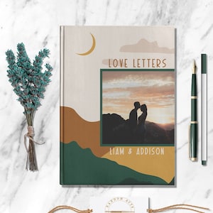 Cartas de amor personalizadas para casal, diário fotográfico personalizado, caderno, namorado, namorada, marido, esposa, aniversário personalizado, presente de casamento