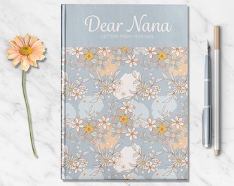 Briefe an Nana Personalisiertes Blumengroßmutter-Notizbuch Kundenspezifisches liebes Nana-Journal Kundenspezifische Speicher-Andenken-Buch-Erinnerungen mit Oma-Journal