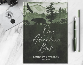 Our Adventure Book Personalized Couple Notebook Custom Travel Journal Customized Anniversary Gift for Boyfriend Girlfriend Hiking Journal