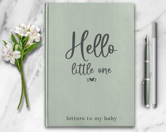 Letters To My Baby Journal - Personalized Pregnancy Keepsake - Hello Little One