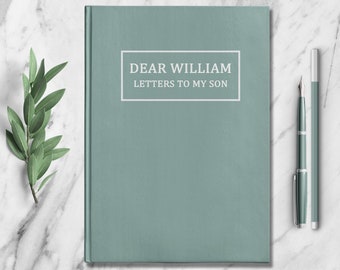 Letters To My Son Journal - Personalisiertes Baby Boy Memory Buch