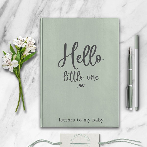 Letters To My Baby Personalized Pregnancy Journal Custom Girl Boy Baby Shower Gift for Expecting Moms New Born Child Keepsake Memory Book
