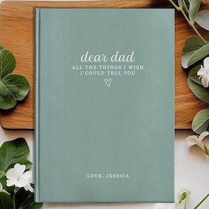 Cuaderno de cartas a mi papá - Diario de duelo por la pérdida de un padre - Regalo conmemorativo para papá - Regalo de recuerdo para papá - Simpatía por la pérdida de un padre