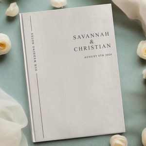 Our Wedding Notes - Custom Couple Notebook - Personalized Wedding Journal - For The Big Day - Bride To Be Gift - Engagement Party Gift