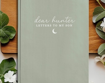 Cuaderno Cartas para mi hijo - Diario personalizado para mi querido hijo - Regalo para baby shower de niño - Libro de recuerdos - Regalo de cumpleaños personalizado para hijo