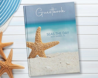 Starfish Guestbook - Personalized Beach House Vacation Journal