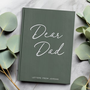 Letters To Dad - Personalized Dear Dad Notebook - Custom Memory Miss You Journal - Loss Of Father Greif Journal - Loss of Dad Sympathy
