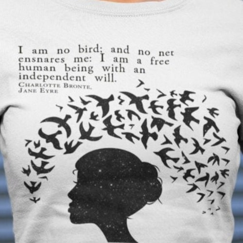 Jane Eyre Tshirt Feminist Tshirt Literary Quote Tee for Etsy