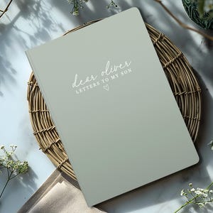 Letters To My Son Notebook - Personalized Dear Son Journal - Baby Boy Shower Gift - Memory Keepsake Book - Custom Son Birthday Gift SM Softcover Lined