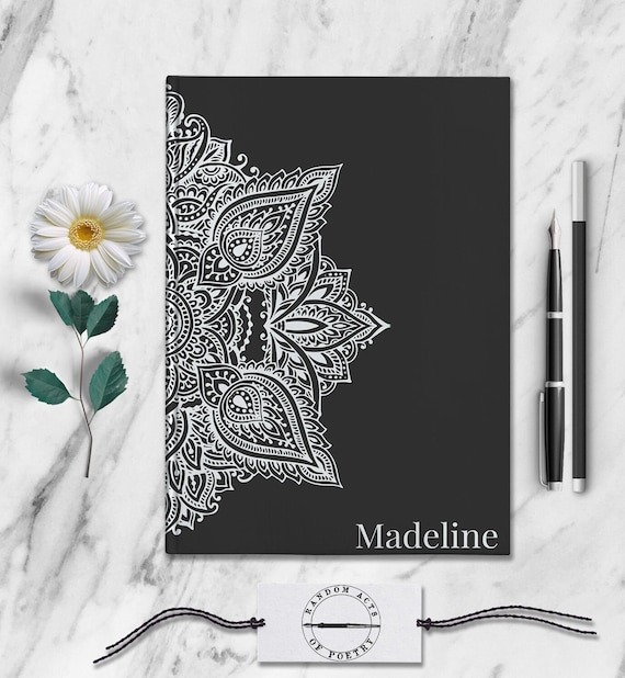 Mandala Journal - Custom Dream, Travel, Meditation Book - Personalized Notebook